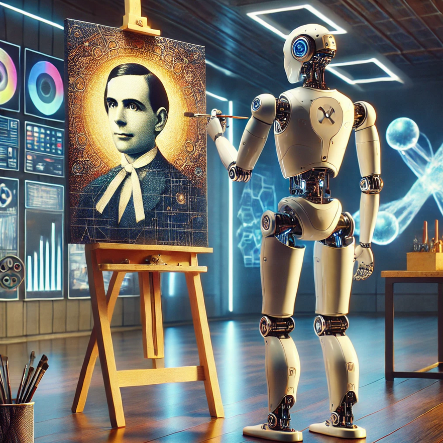 Una robot humanoide hace historia al subastar por primera vez una ‘obra de arte’ hecha con IA